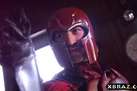 Xmen parody video with Magneto fucking big boobs Psylocke
