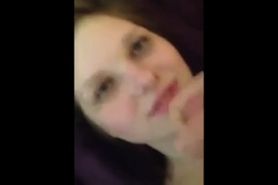 Gorgeous amateur teen gets a huge facial - video 1