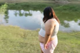 Fat Asian Girl 20 Years old by River