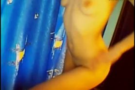 Only fingers and dildo for this horny but lonely teen