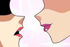 Lesbian anime Bulma and Chichi