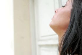 Black Haired Girl Tereza In Urgent Need - Masturbation Outdoors