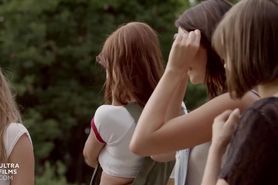 ULTRAFILMS LEGENDARY Five horny girls hit on a dude in a public park and turn it into a hot orgy.
