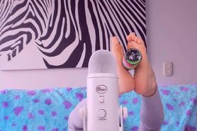 Angie Daniels ASMR with my feet soft sounds