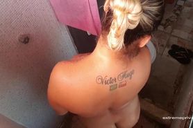 Brazilian step sister caught masturbating