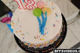 18 years old teen fucked by her dad on birthday party