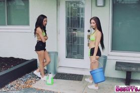 Car washing fundraisers gets their pussies washed too