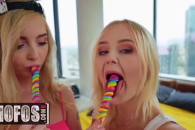 MOFOS - Two lesbian teenns Lexi Lore Natalia Queen lick pussy