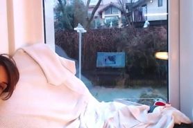 girl camgirl being watch by neighbor