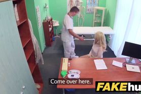 Fake Hospital Dirty doctor gives blonde Czech girl wet panties
