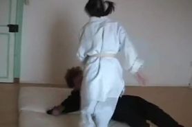 Karate Girl Beats Up Instructor