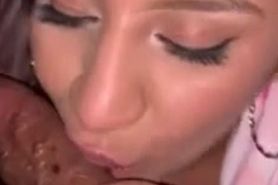 Cheating Latina Wife Sucking A Monster BBC