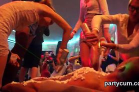 Sexy teenies get totally delirious and stripped at hardcore party