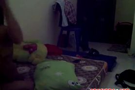 indonesian sexy babe with her boyfriend - video 1