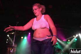 Sexy girls dance on the stage