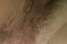 Close up hairy asshole