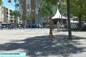 Sweet girl lauren shows her naked body in barcelona
