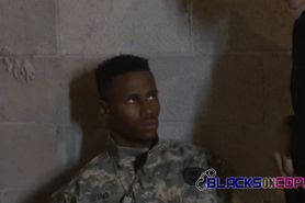 Imprisoned soldier begs for mercy as these cops subdue him at will
