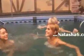Three italian teenies in the pool