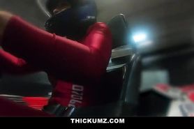 Thickumz - Phat Ass Vlogger Girl Rides A Go Kart