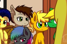 MLP Orgy Animation - Prof. Zedwin who is First? Part 1/2