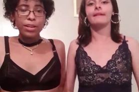 Two babes cam tease