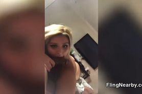 Blonde Girl Sucking Her First Black Cock