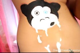 Charley Chase Sexy Pink Body Paint