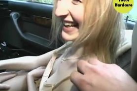 Backseat Fool Around With A Blonde Teen- Julia Reaves