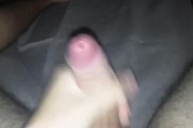 Teen boy jerks off and cums with moans