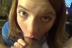 CUM DRAINING BLOWJOB, LIPSTICK kisses, and ANAL training in my eeyore onesie on THEMAGICSEXCOUCH!