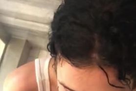 Hungover tattooed Latina teen takes huge cumshot in shower
