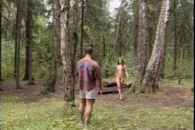 Russian Couple in the woods