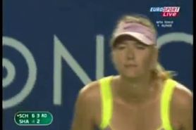 Maria Sharapova downblouse in Tokyo