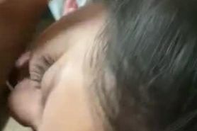 Asian gf facefucked and deepthroated