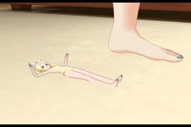 Giantess MMD Stomp her out