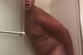 Shower time, riding my brothers dildo
