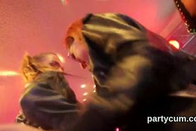 Flirty chicks get entirely crazy and stripped at hardcore party - video 1