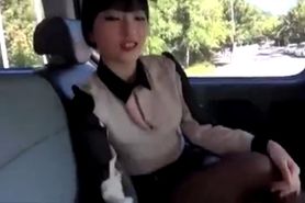 Korean couple sex in car