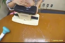Japanese woman Tits full of Milk - Vibrator help - video 1