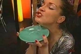 German whore feasts on thick cumshots