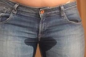 Pissing myself wearing jeans