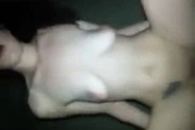 White woman gets black cock in the anus