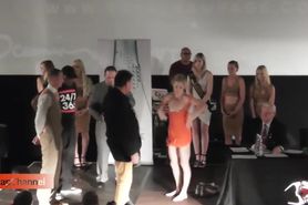 nude female boxer weigh in