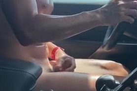 Sweaty Latino Driving Naked