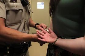 Mock Arrest Roleplay Handcuffing Booking