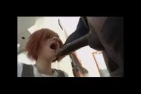 Redhead Tees Sucking BBC Deepthroat