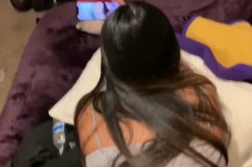 Cheating Teen Takes Creampie on Snapchat from Sugar Daddy