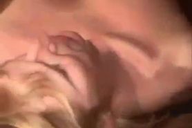 Blonde wife gets her throat fucked and cummed