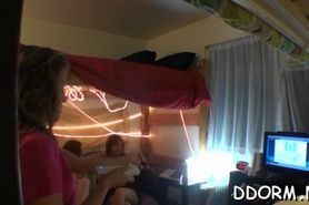 Mouthwatering dorm party - video 4